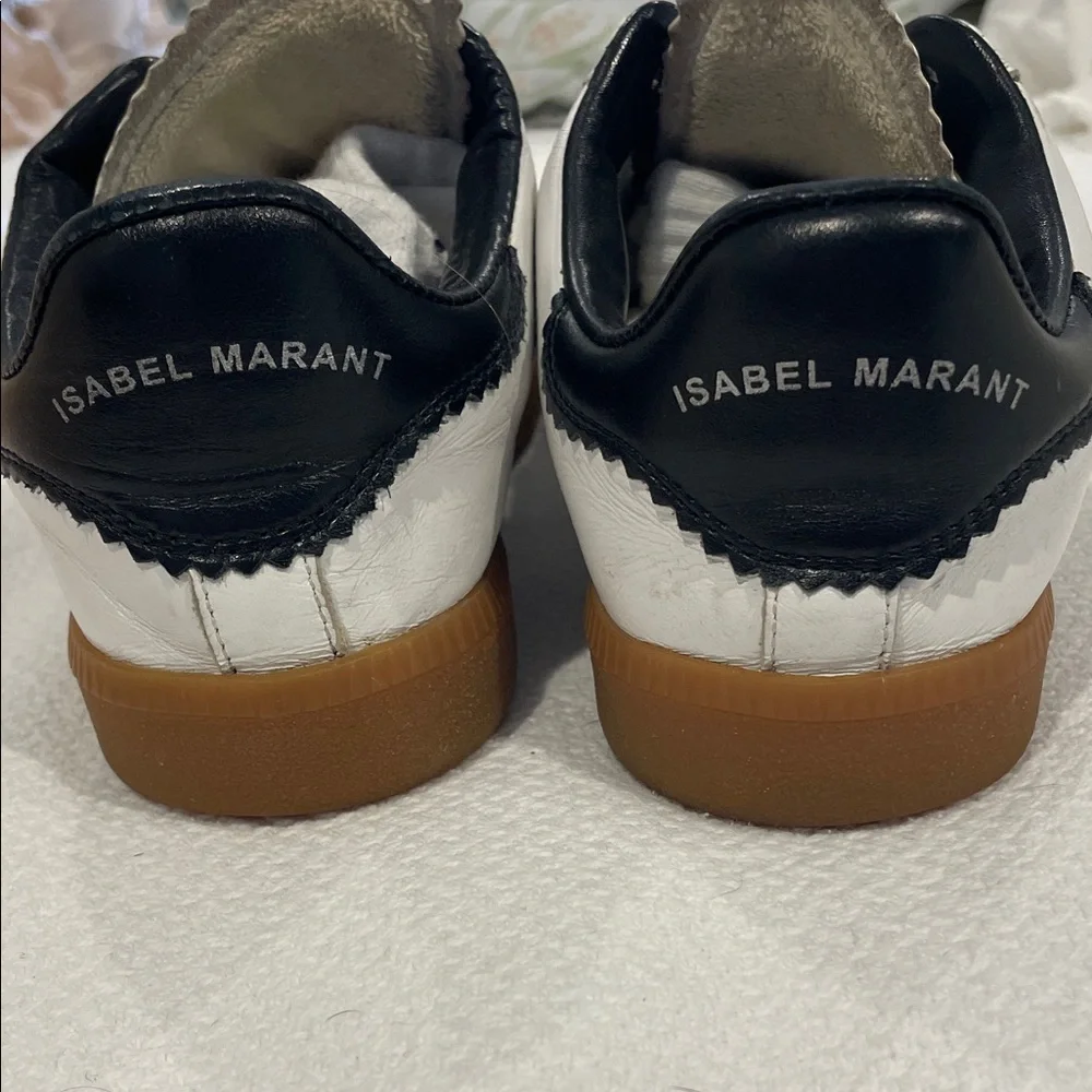 Isabel Marant Bryce leather sneakers White Lace-Up - Picture 3 of 9